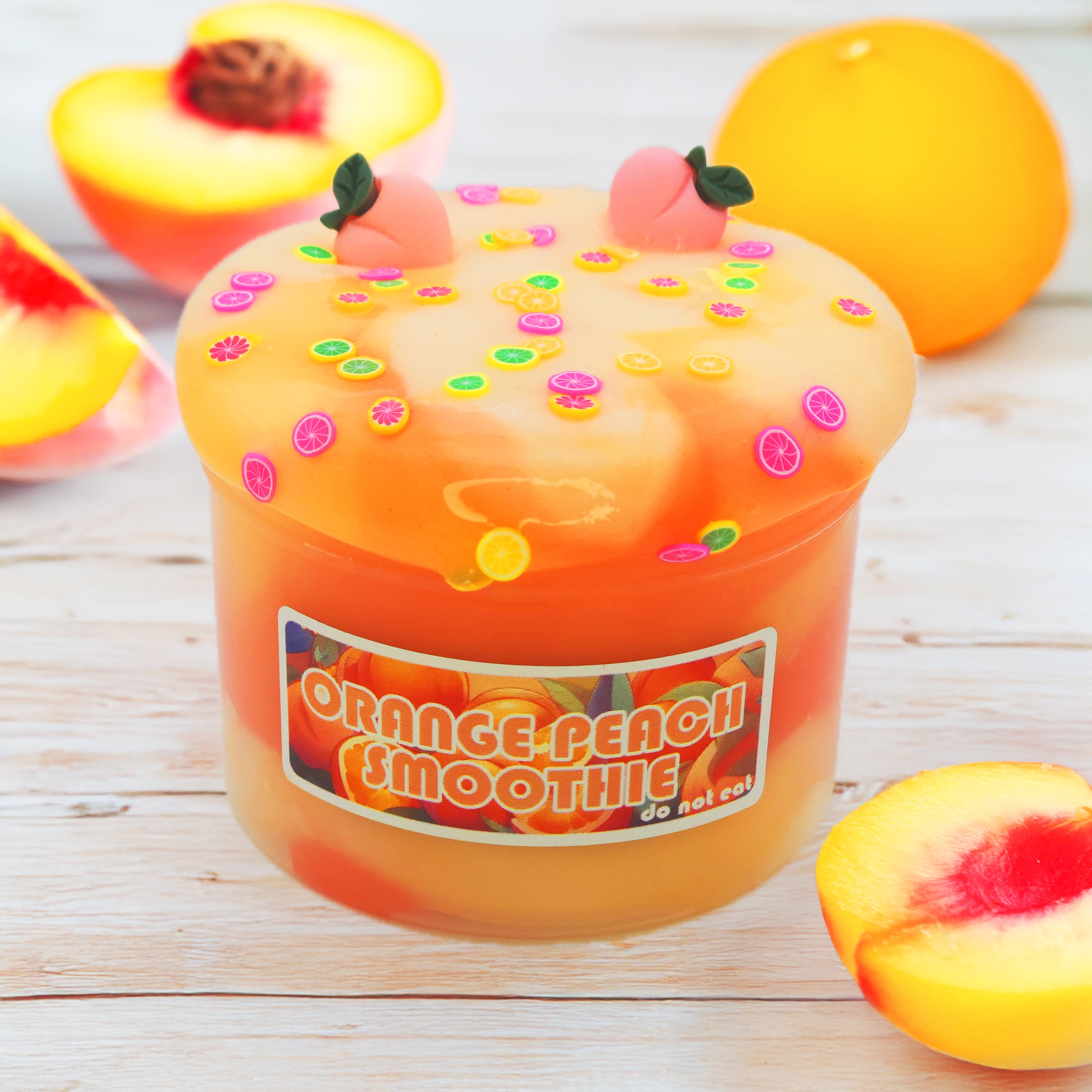 Orange Peach Smoothie Slime – Poppy Mello