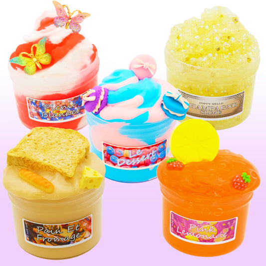 French Picnic Slime Bundle Poppy Mello Slime