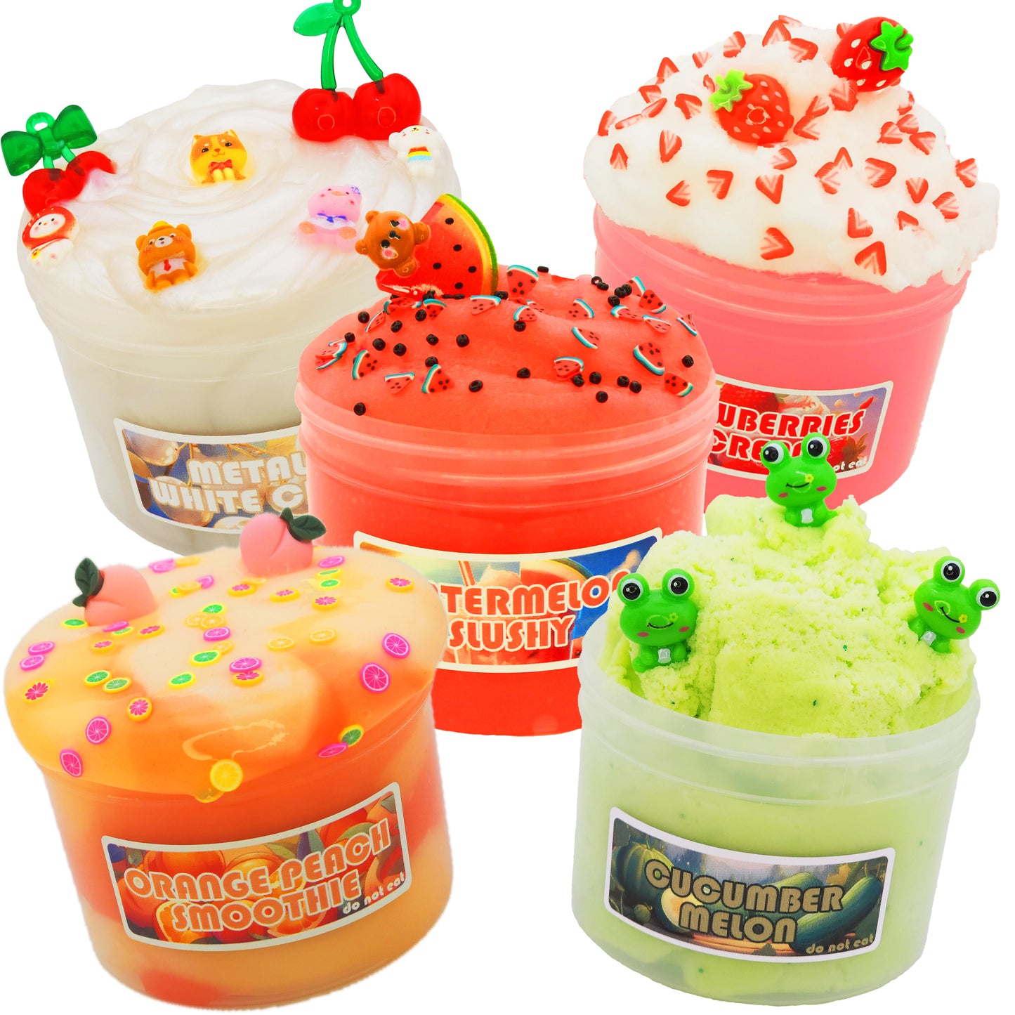Fruit Basket Slime Bundle Poppy Mello Slimes