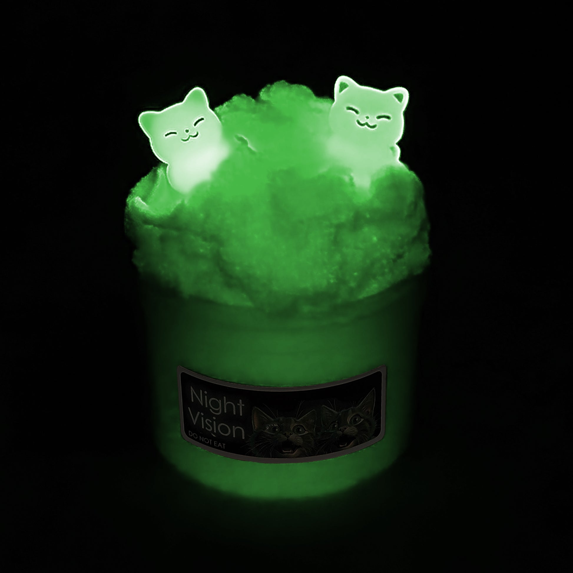 Night Vision Glow in the Dark Slime Poppy Mello Slimes
