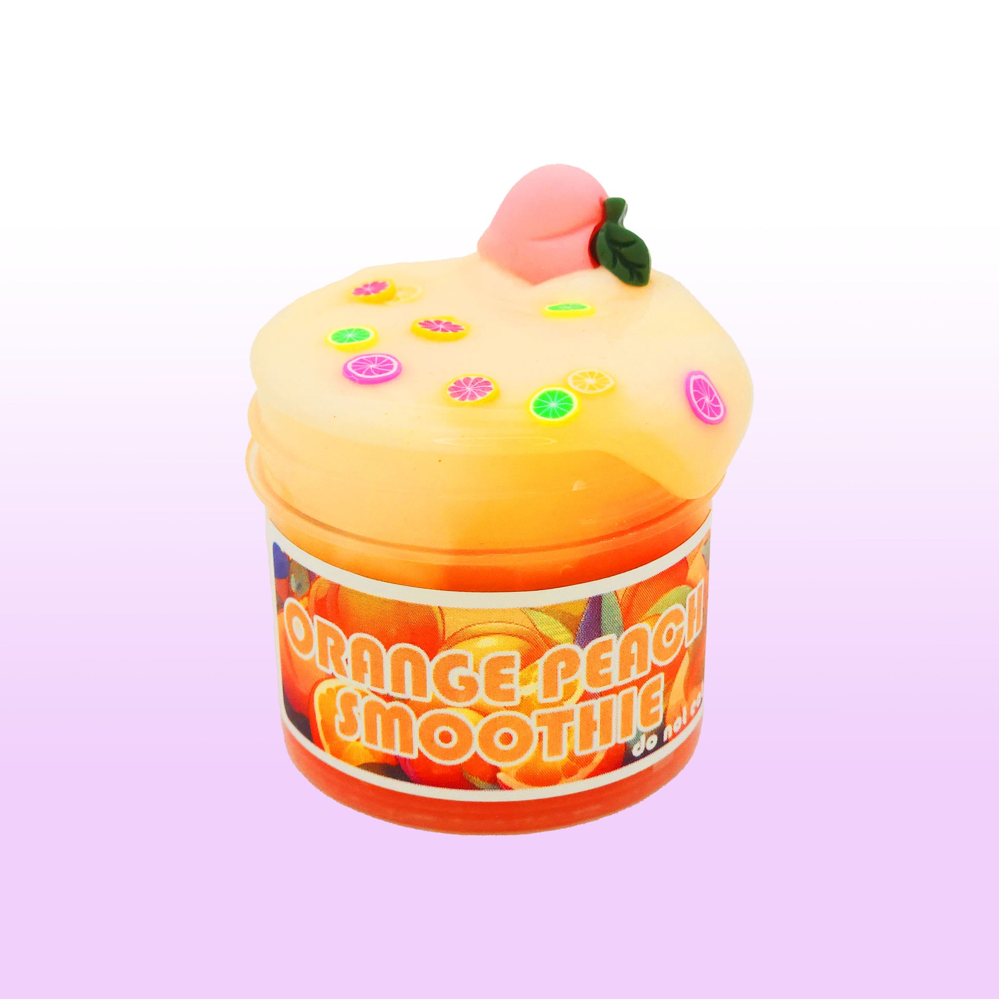 Orange Peach Smoothie Slime Poppy Mello Slimes
