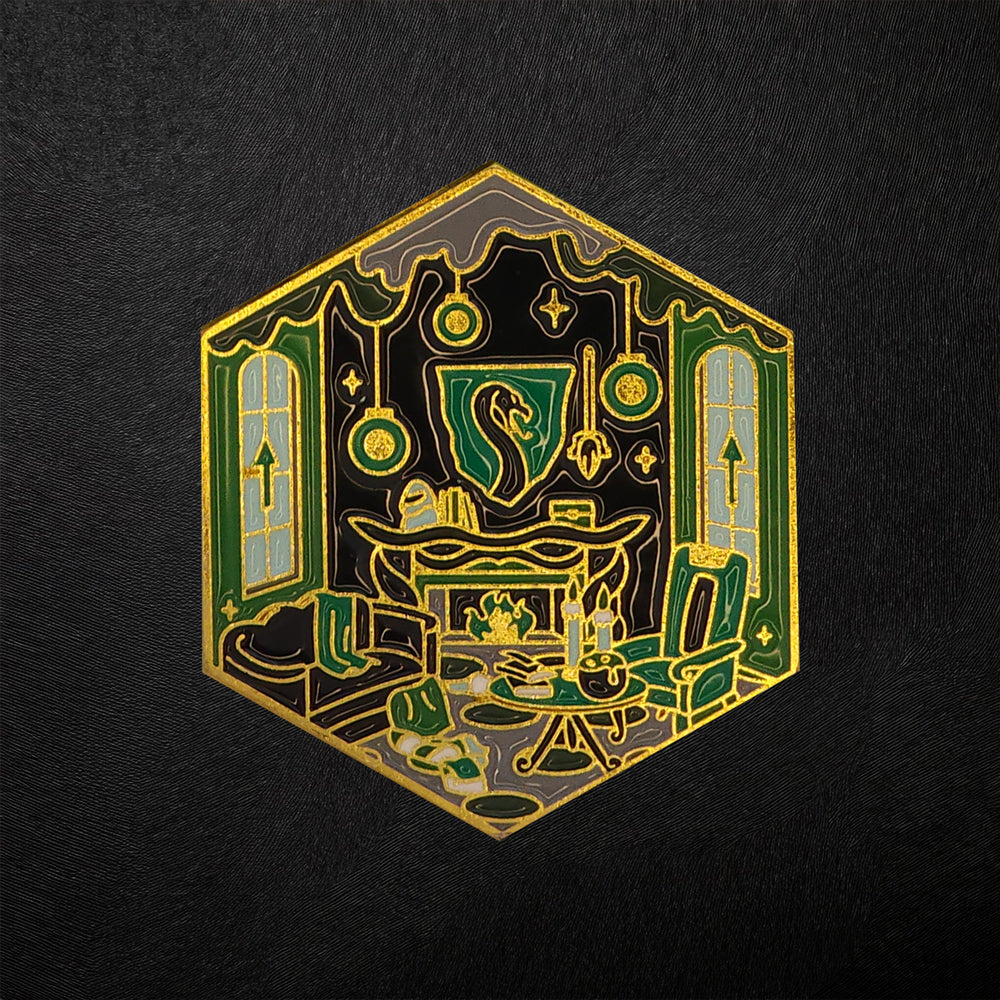 Slytherin Pin Poppy Mello Slimes