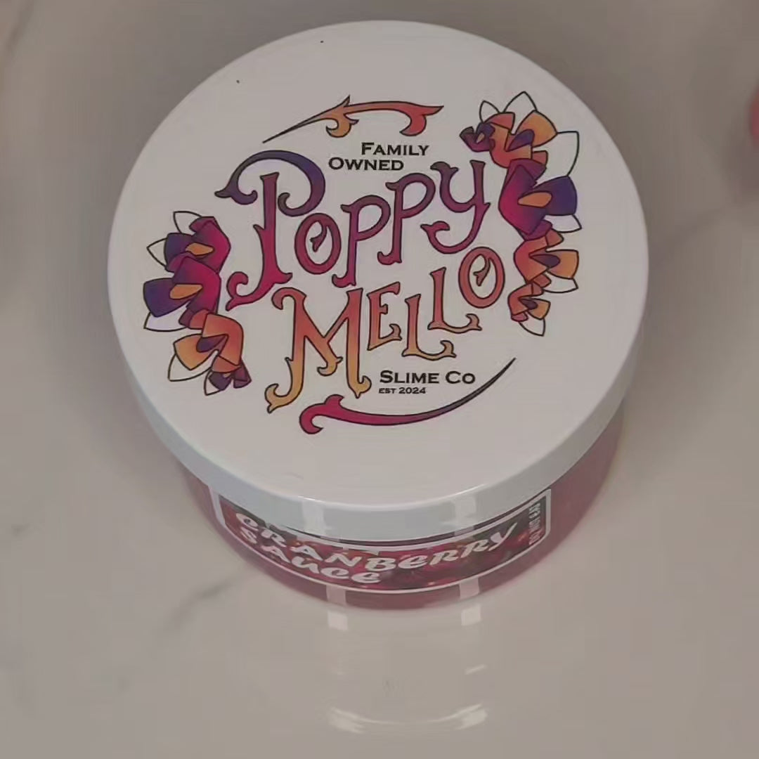 Cranberry Sauce Slime Poppy Mello Slimes