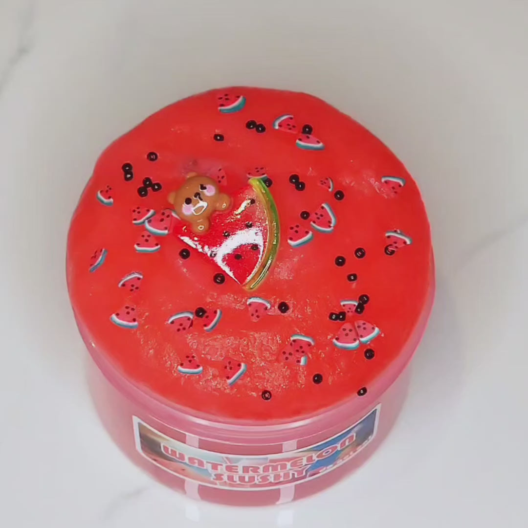 Watermelon Slushy Slime Poppy Mello Slimes